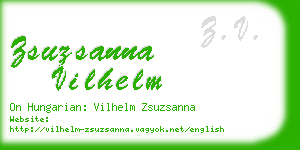 zsuzsanna vilhelm business card